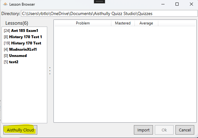 Aisthully Cloud Main View